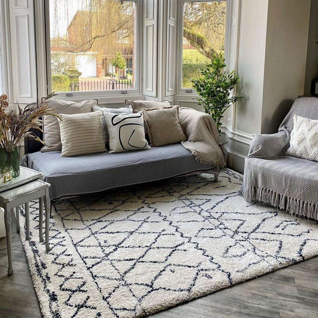 Super Soft Boho Moroccan Shaggy Rug - Bannon - Image 2
