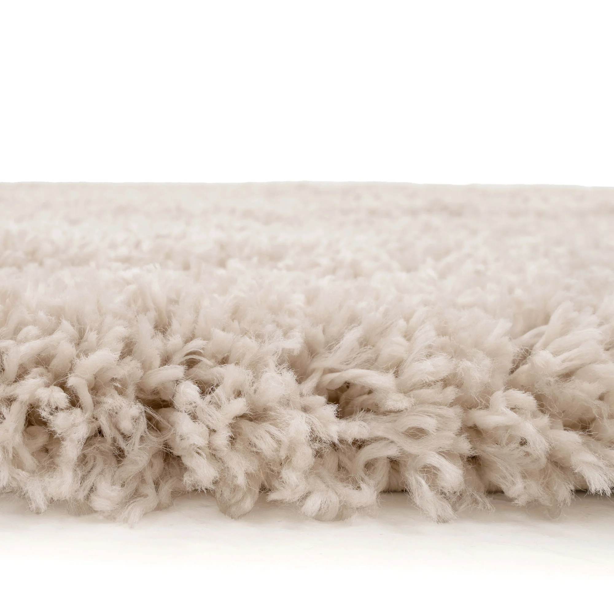 Soft Everyday Light Beige Shaggy Runner Rug - Image 4