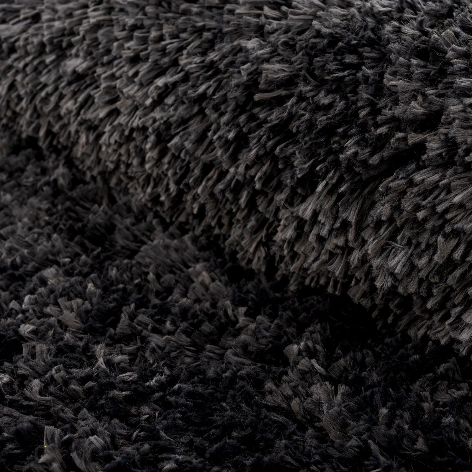Soft Everyday Charcoal Shaggy Rug - Image 8