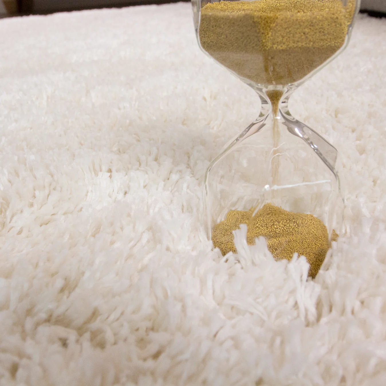 Soft Everyday Cream White Shaggy Rug - Image 5