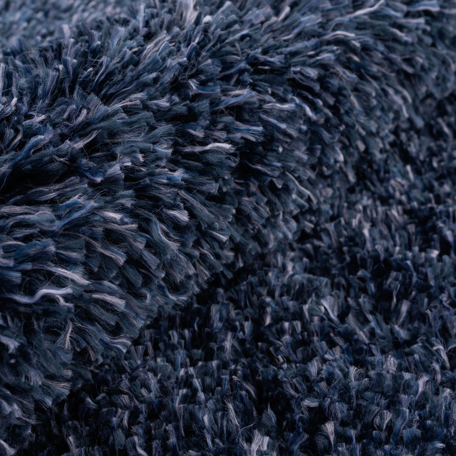 Soft Everyday Navy Shaggy Rug - Image 5