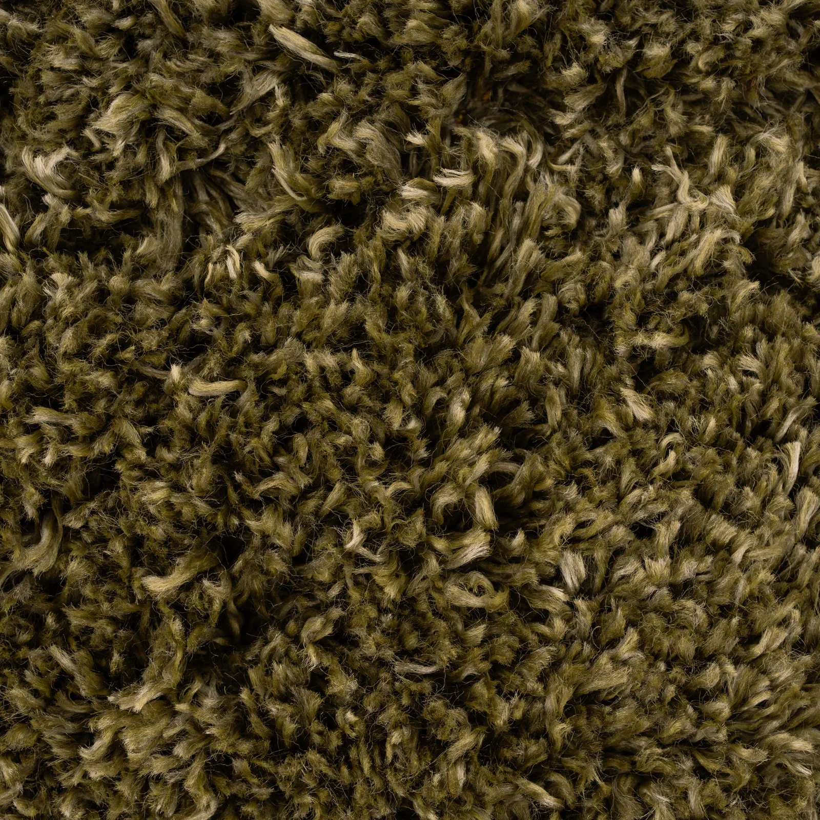 Soft Everyday Olive Green Shaggy Rug - Image 5