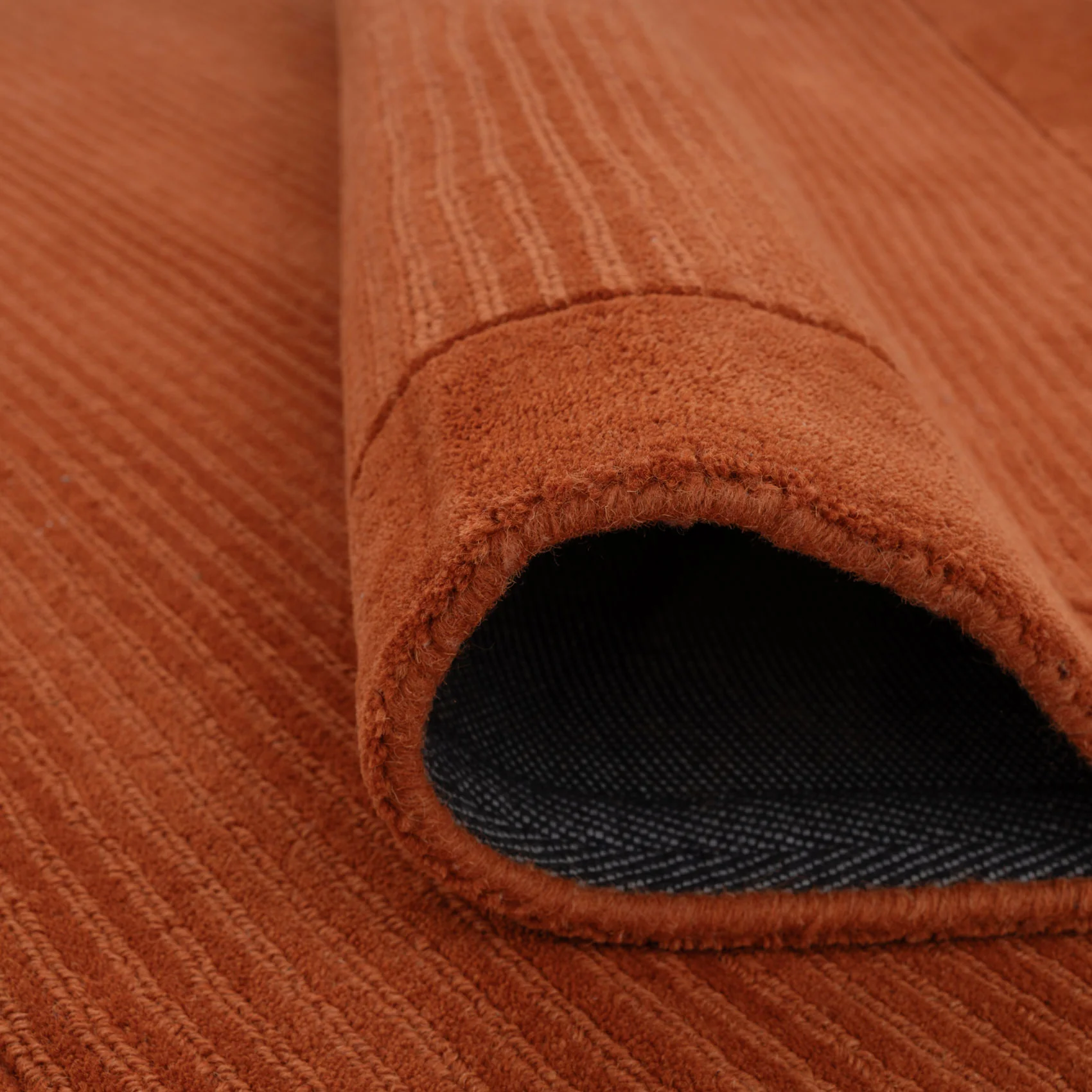 Terracotta Bordered Wool Rug - Olann Terra - Image 4