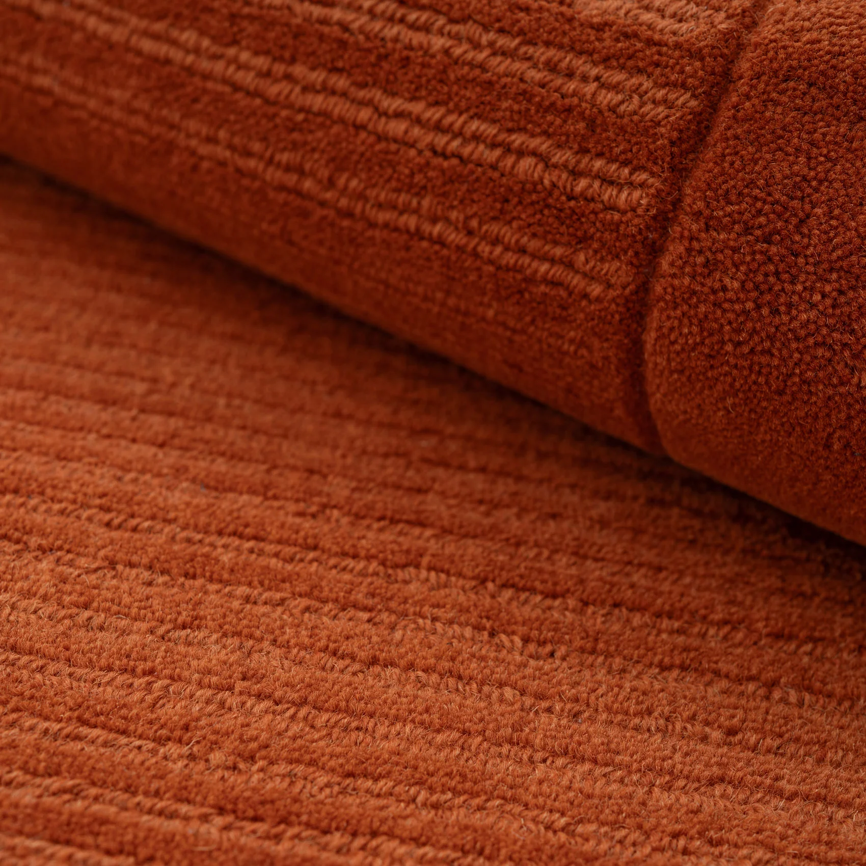 Terracotta Bordered Wool Rug - Olann Terra - Image 9