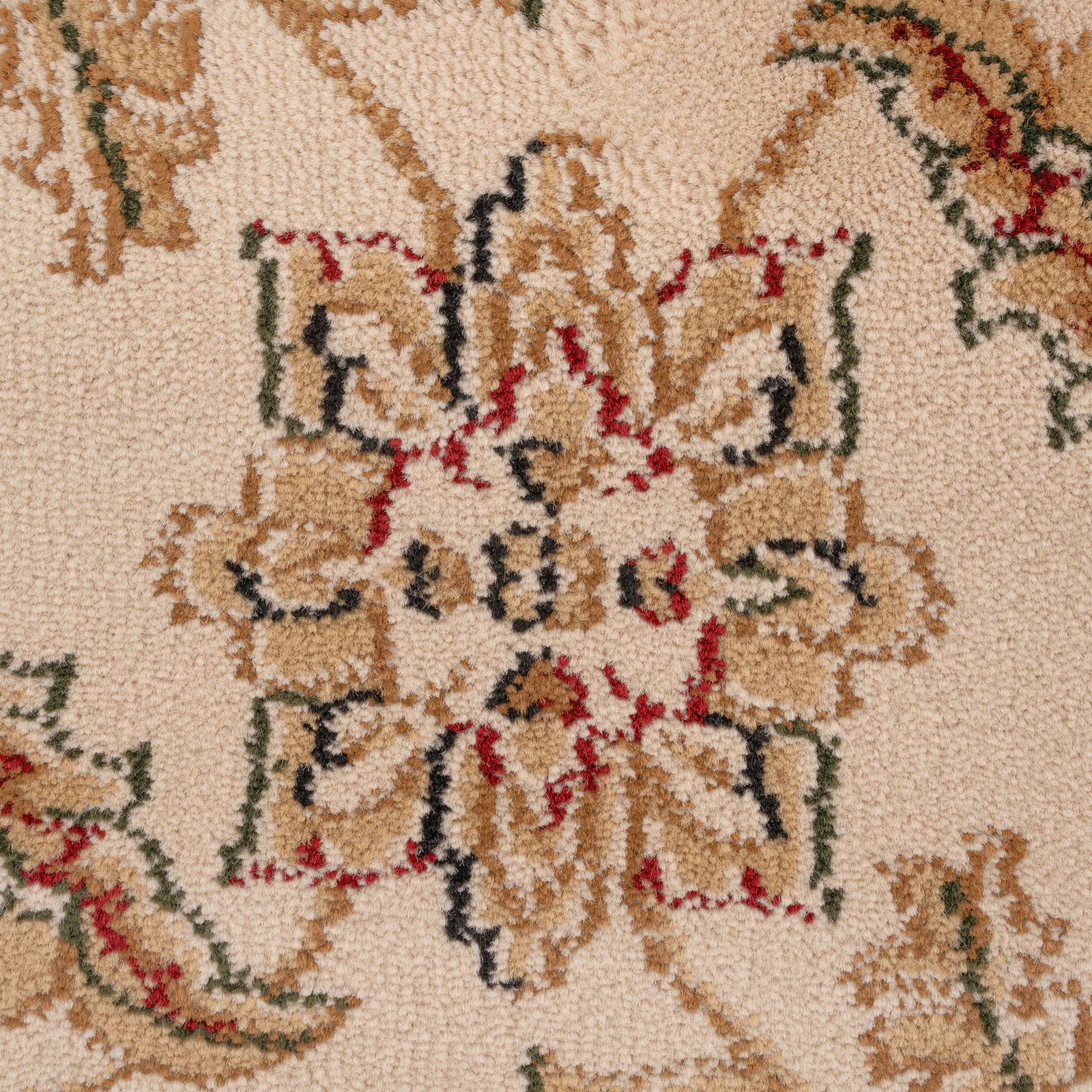 Traditional Black Floral Rug - Malaki - Image 3