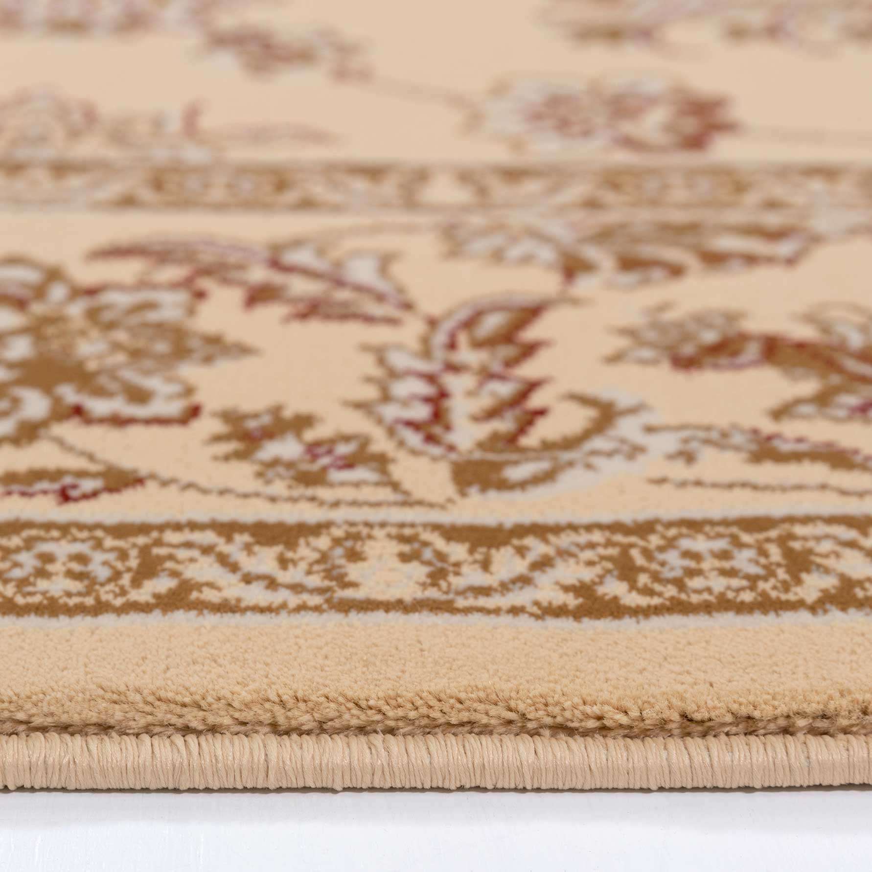 Traditional Cream Motif Round Rug - Image 5