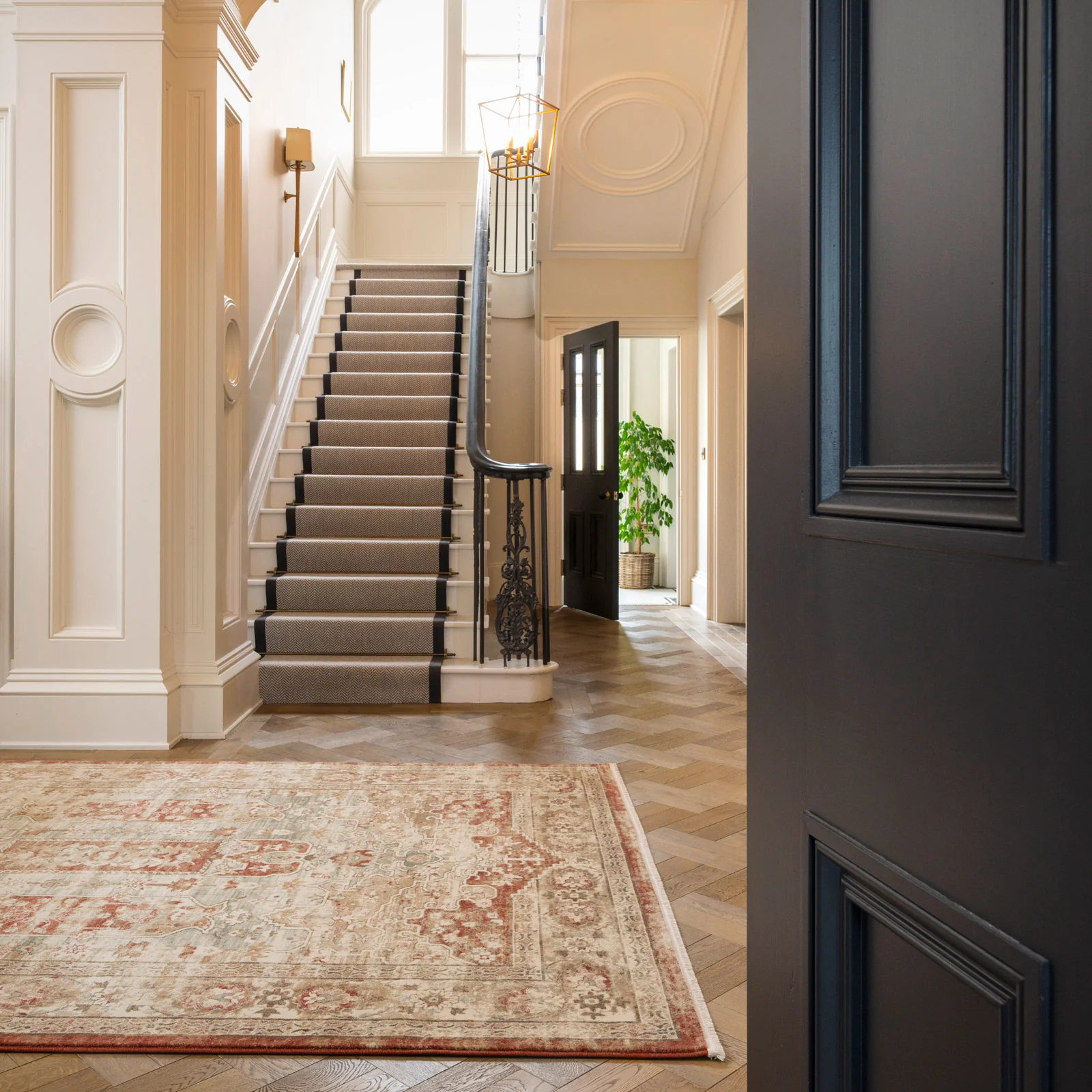 Traditional Plush Terracotta Rug - Selma - Image 3