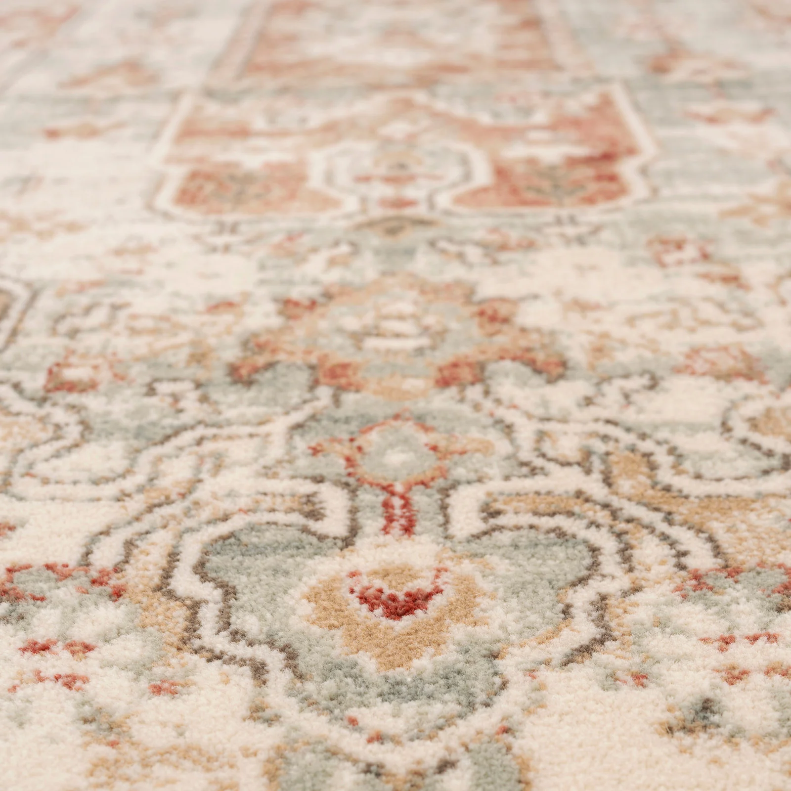 Traditional Plush Terracotta Runner - Selma - Image 4