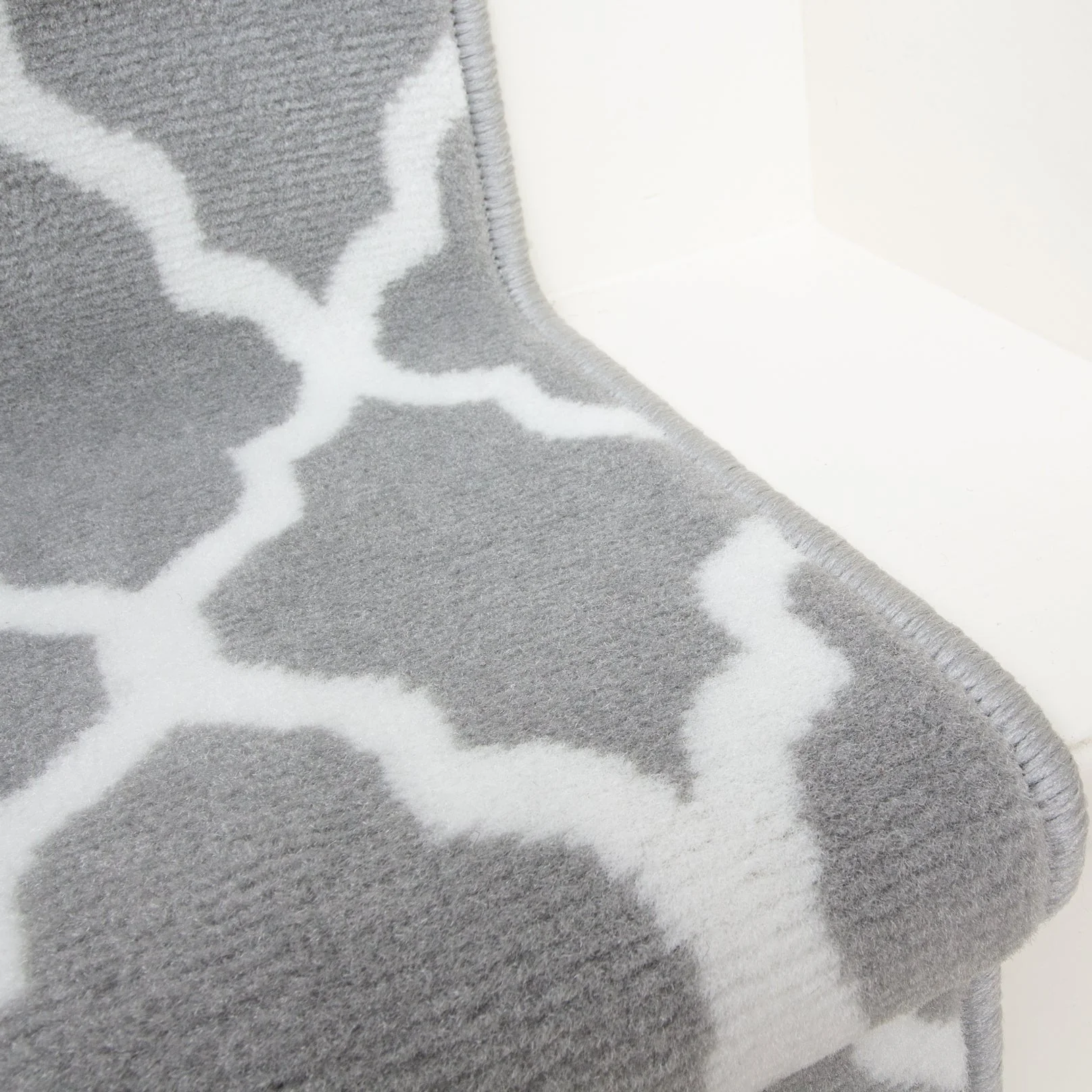 Trellis Silver Grey Durable Rug - Milan - Image 9