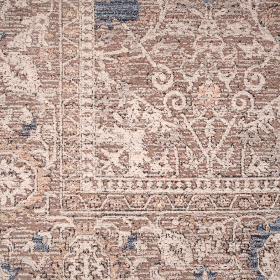 Flatwoven Washable Vintage Floral Runner - Macie - Image 4