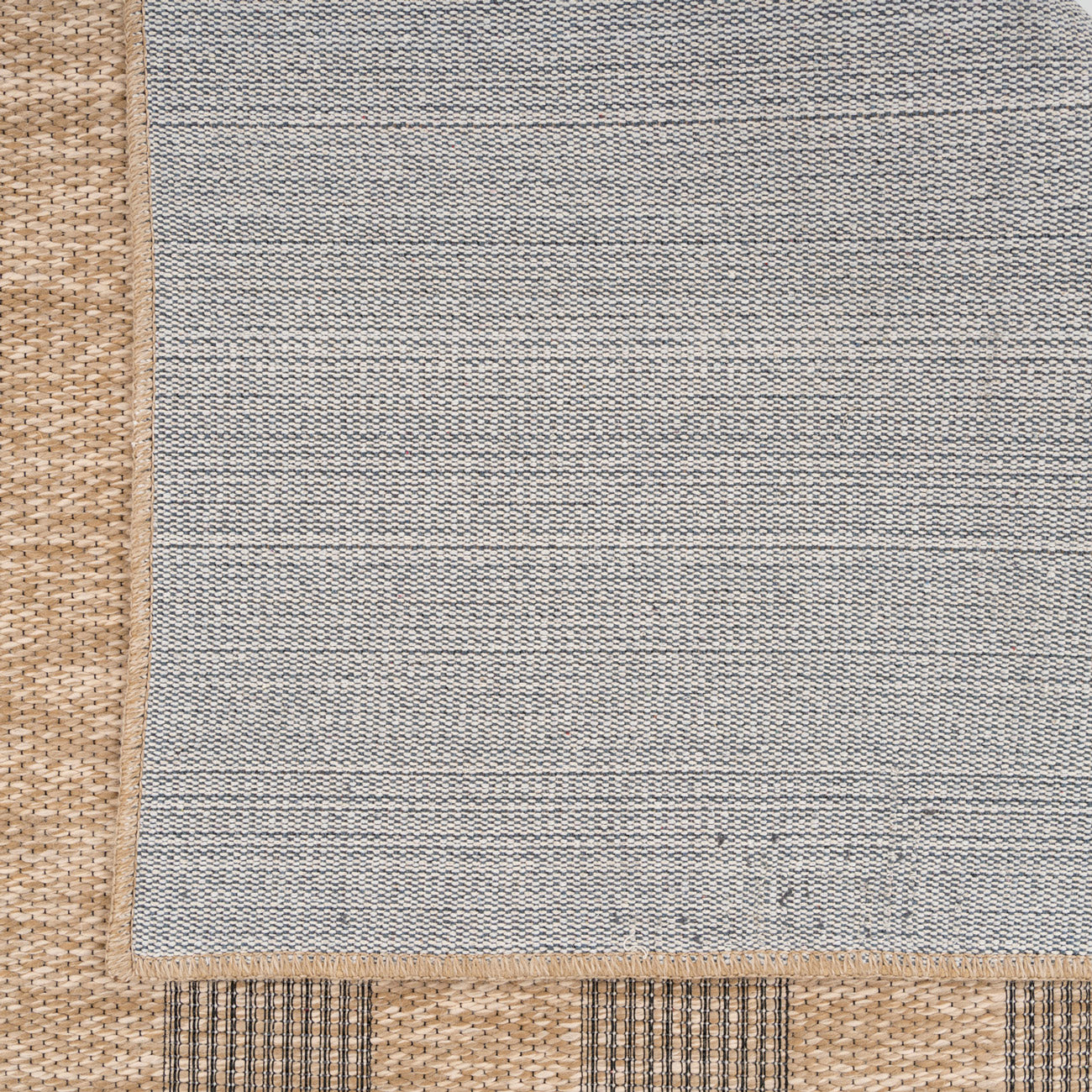 Washable Beige Striped Jute Style Runner - Leni - Image 5