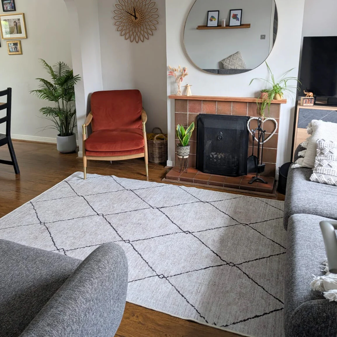 Washable Berber Trellis Rug - Sol - Image 8