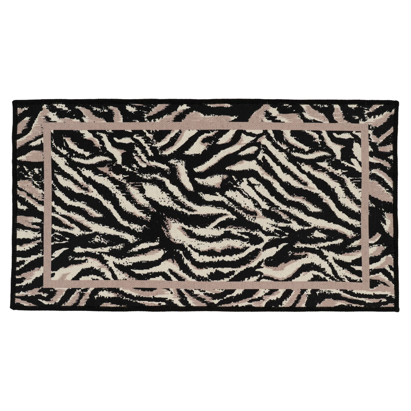 Washable Black Zebra Print Doormat - Zebra - Image 9