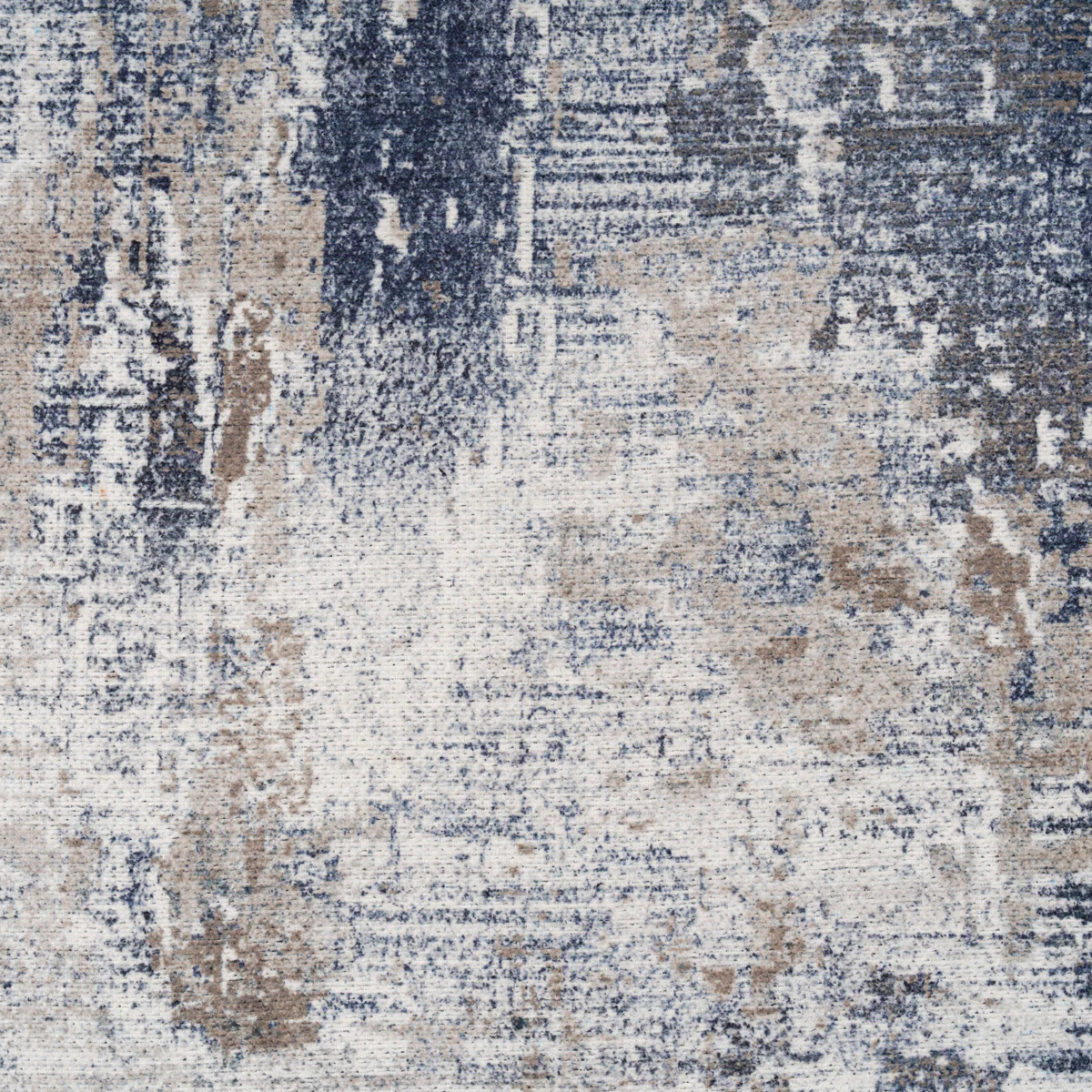 Washable Blue Abstract Runner - Skye - Image 2