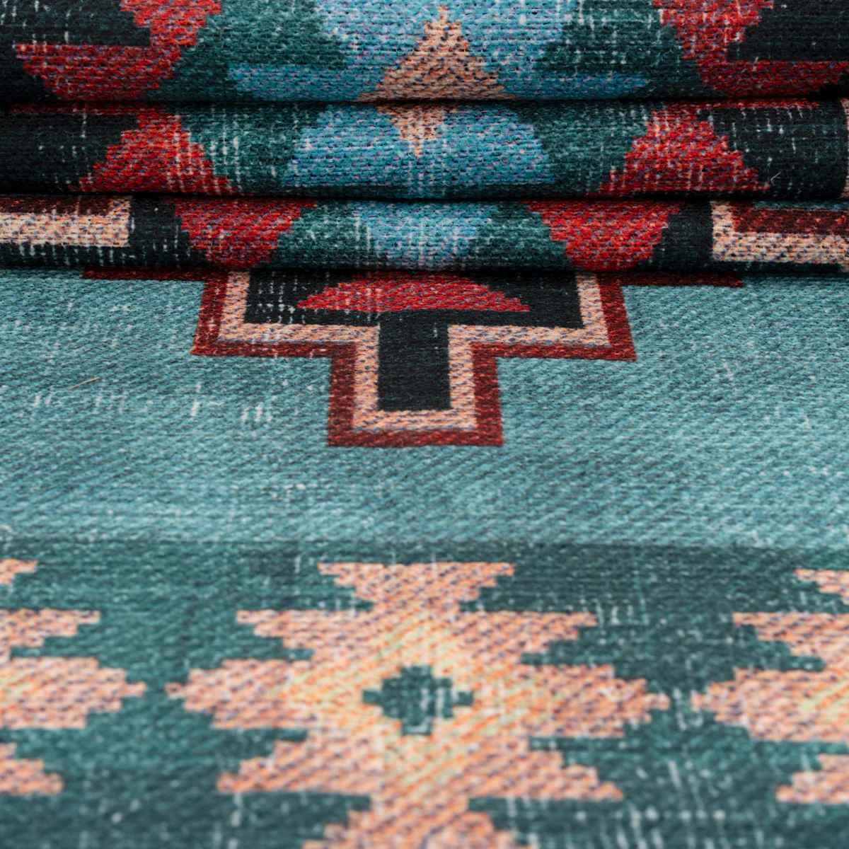 Washable Blue Berber Style Runner - Yasmine - Image 6