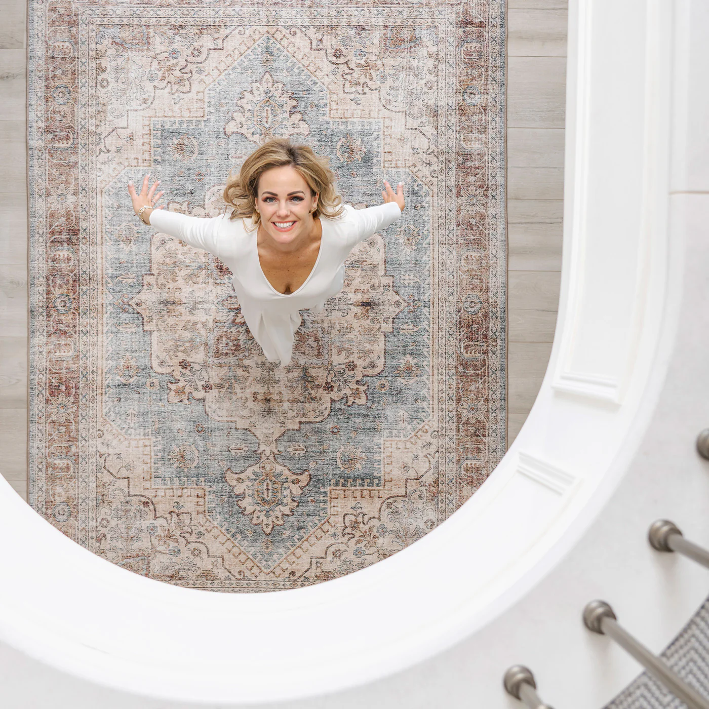 Washable Blue Heritage Rug - Sonder - Image 5