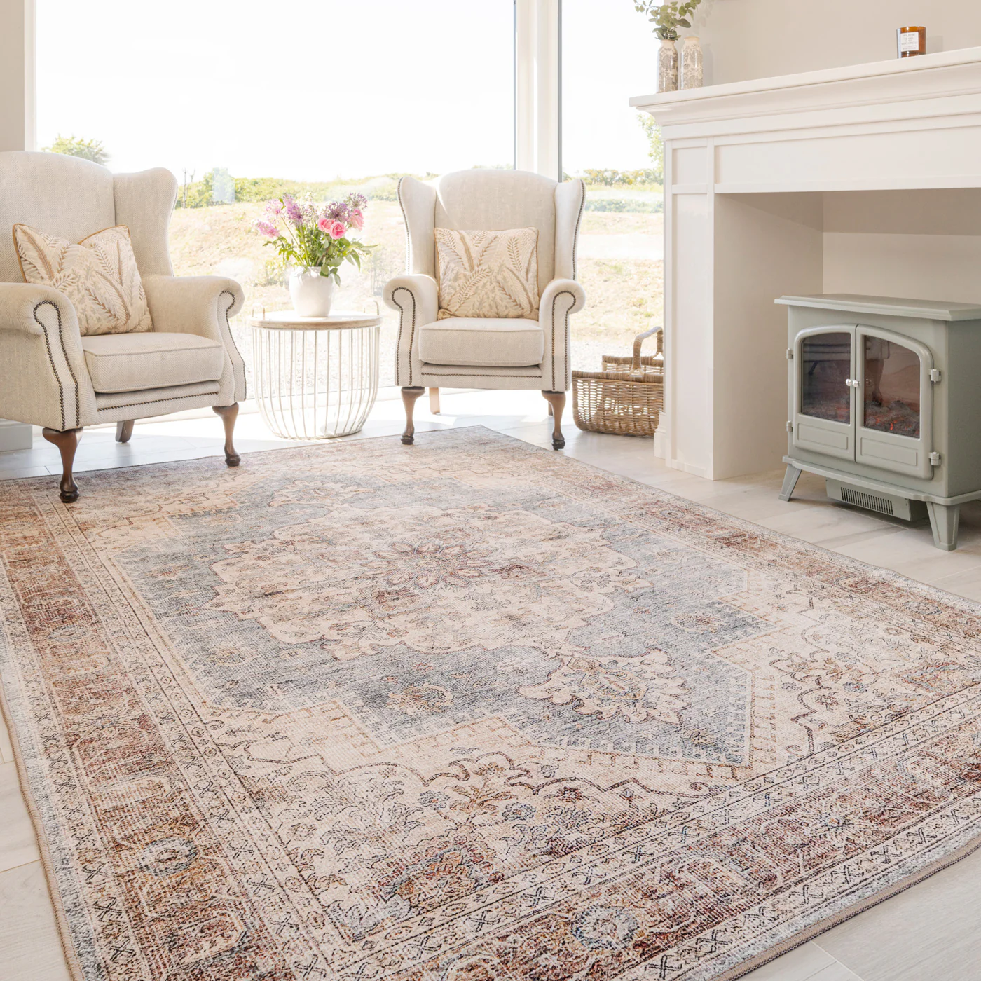 Washable Blue Heritage Rug - Sonder - Image 6