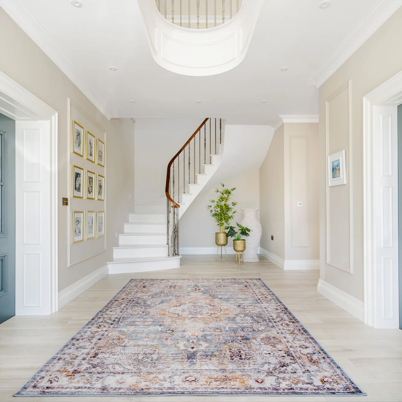 Washable Blue Vintage Rug - Serene - Image 5