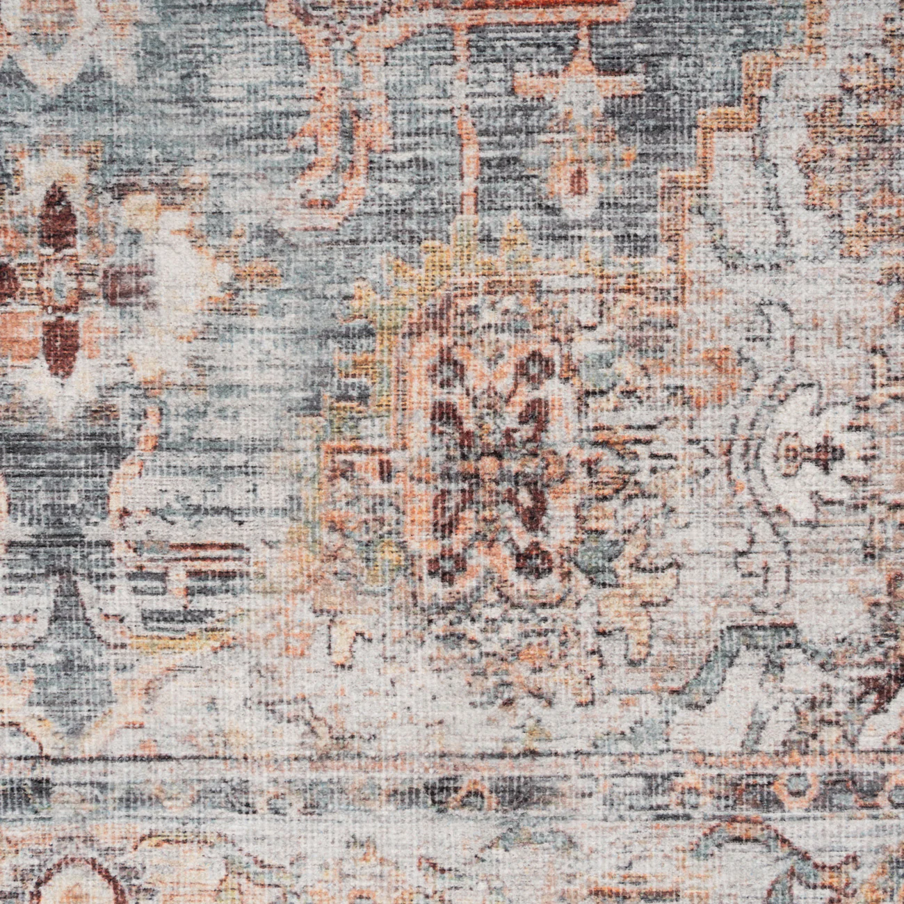 Washable Blue Vintage Runner - Serene - Image 5