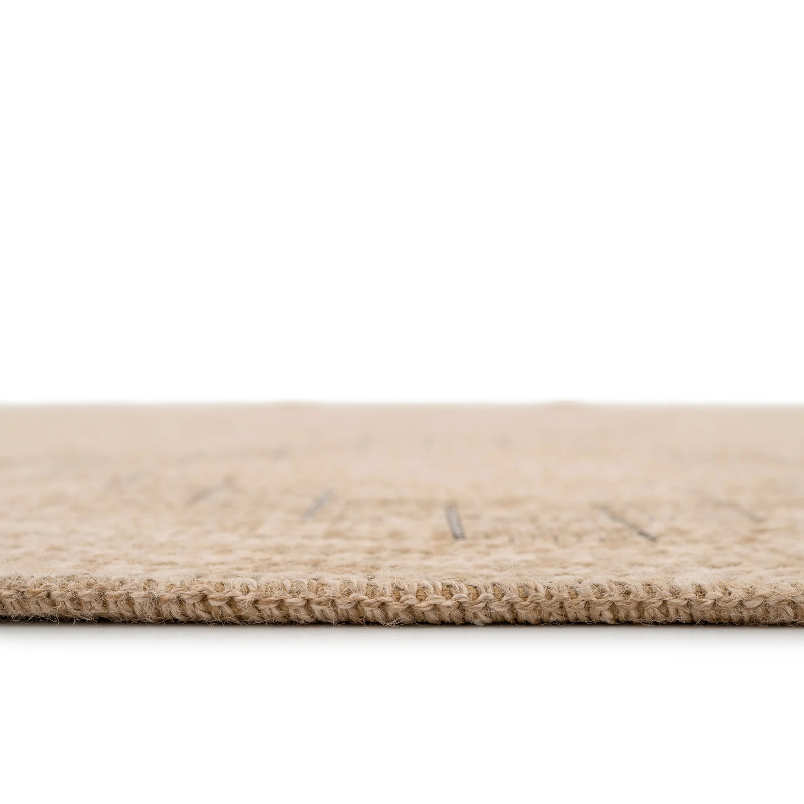Washable Beige Berber Jute Style Rug - Alva - Image 7