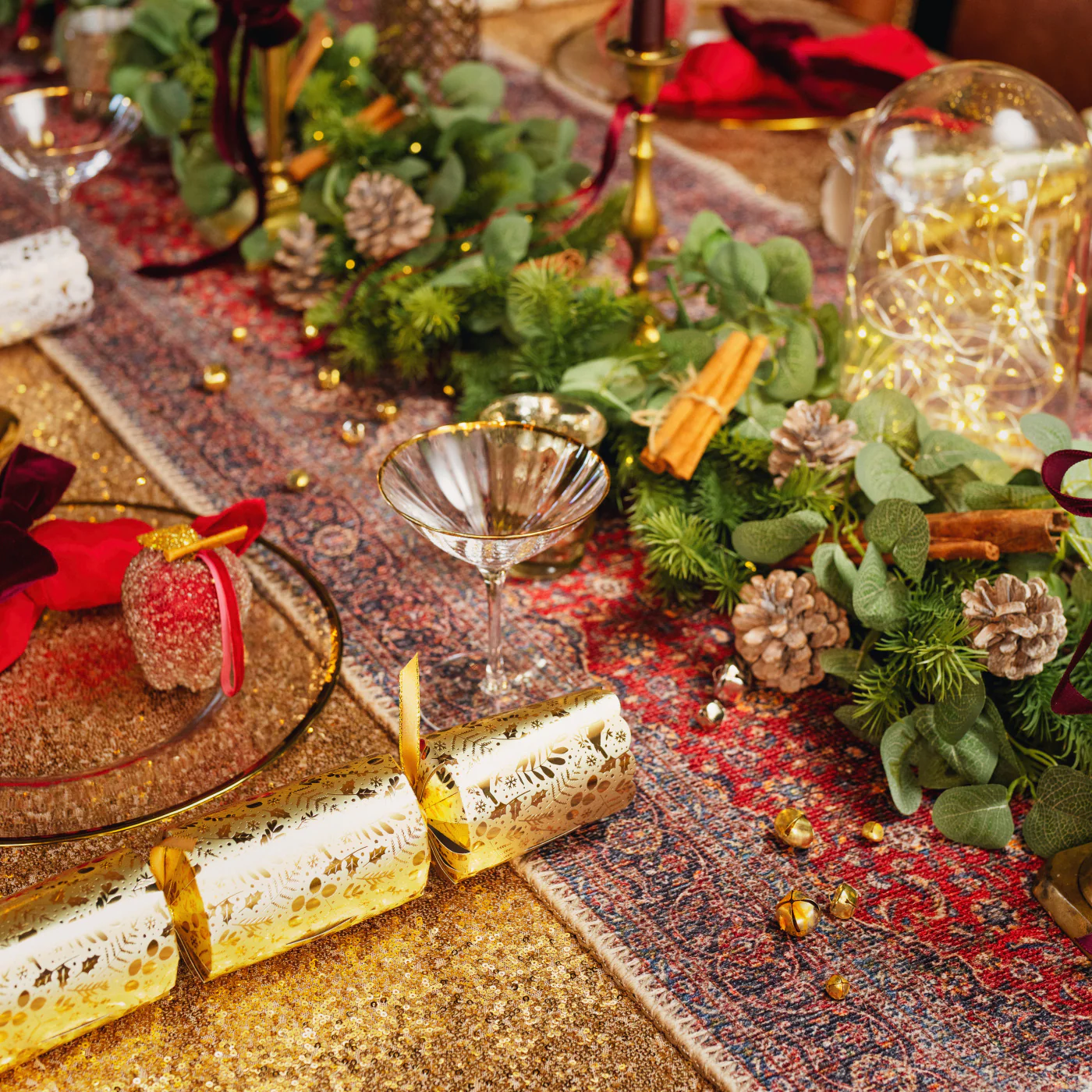 Flatwoven Washable Christmas Table Runner - Tullow - Image 5