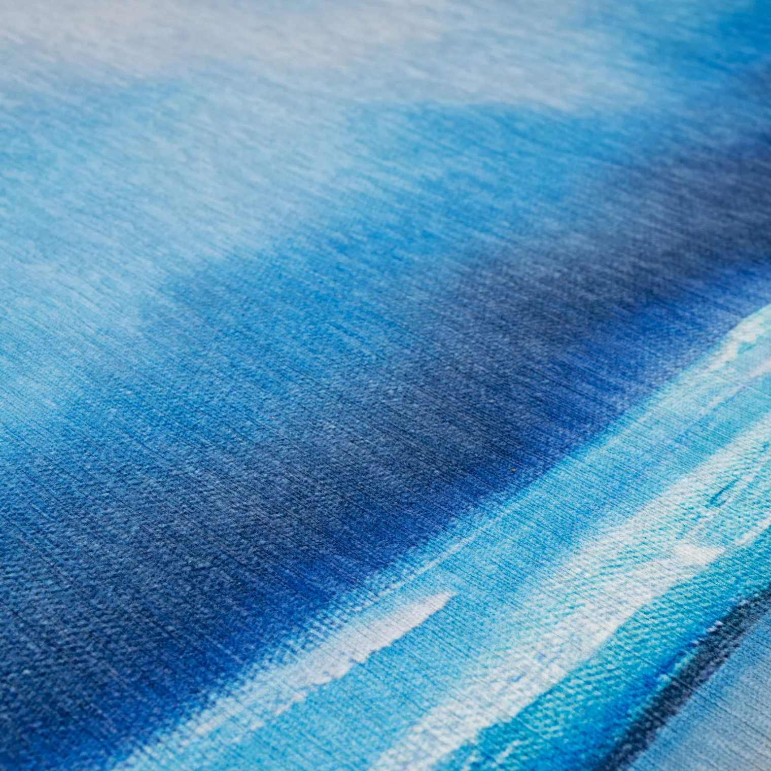 Washable Coastal Blue Designer Rug - Breathe - Image 8