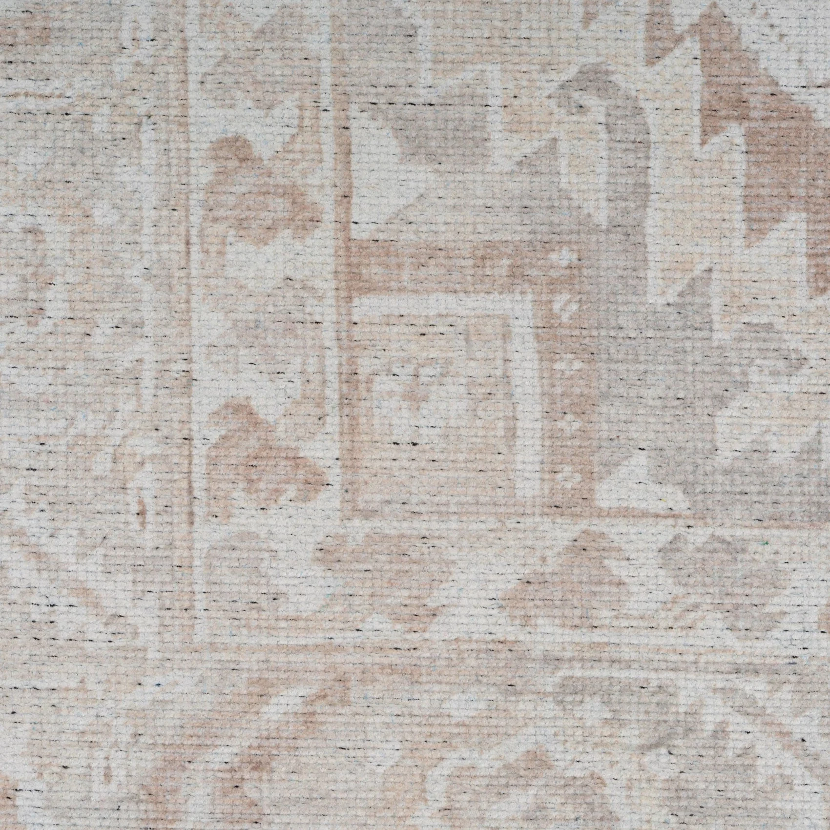 Flatwoven Washable Distressed Beige Runner - Tolka - Image 8