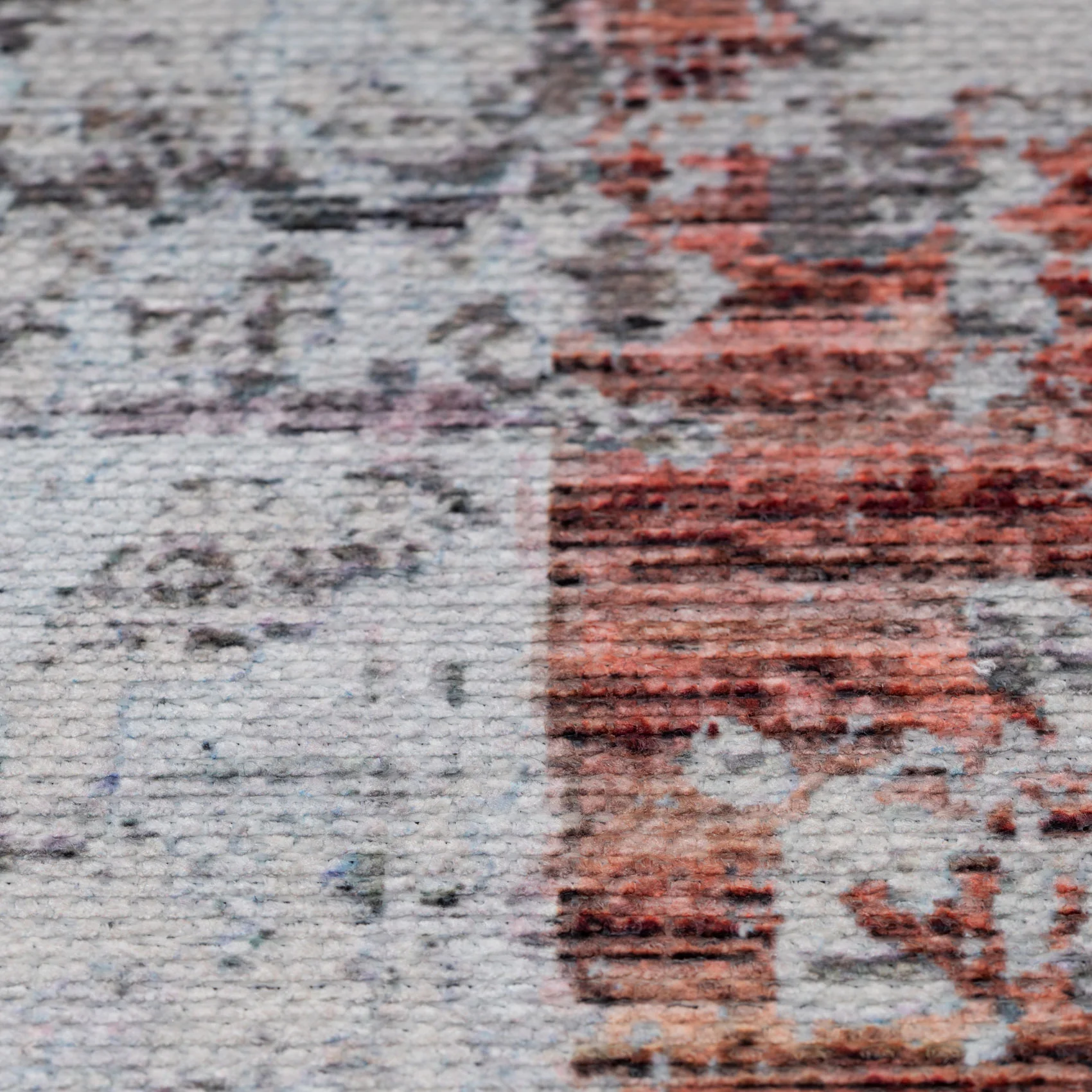 Flatwoven Washable Distressed Muted Coral Rug - Brady - Image 9