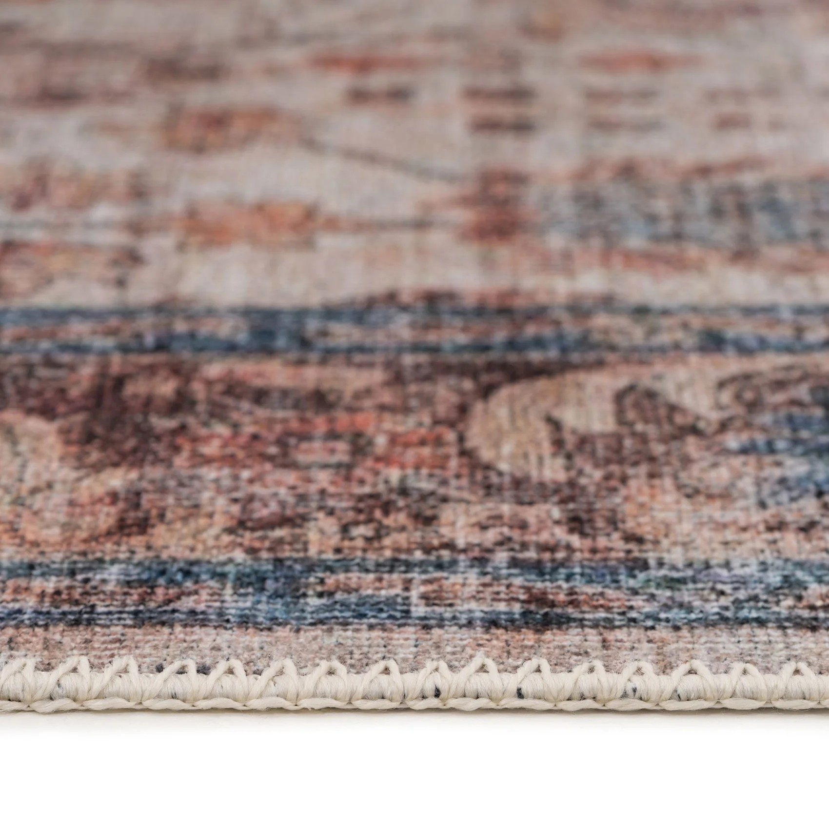 Flatwoven Washable Earthy Flora Runner Rug - Shannon - Image 2