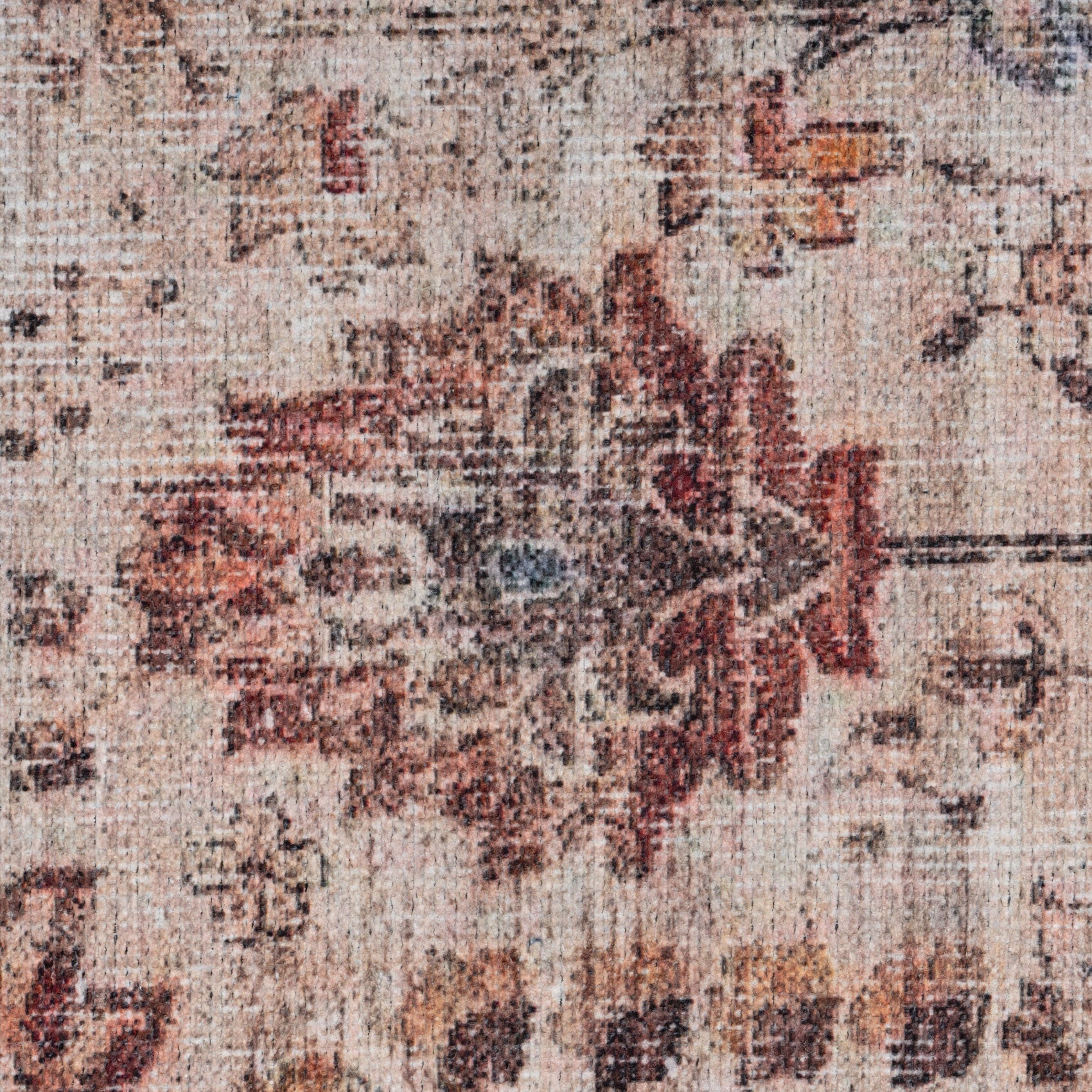 Flatwoven Washable Earthy Flora Runner Rug - Shannon - Image 4