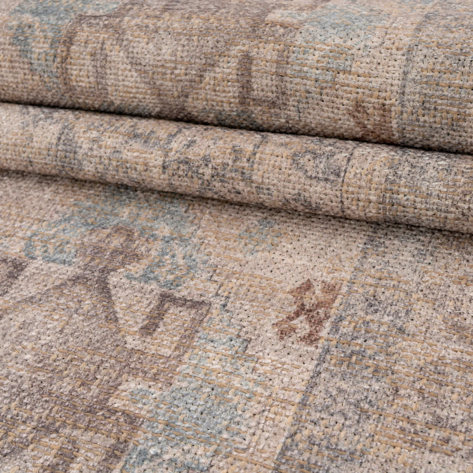 Washable Greige Blue Jute Style Runner - Ruah - Image 7