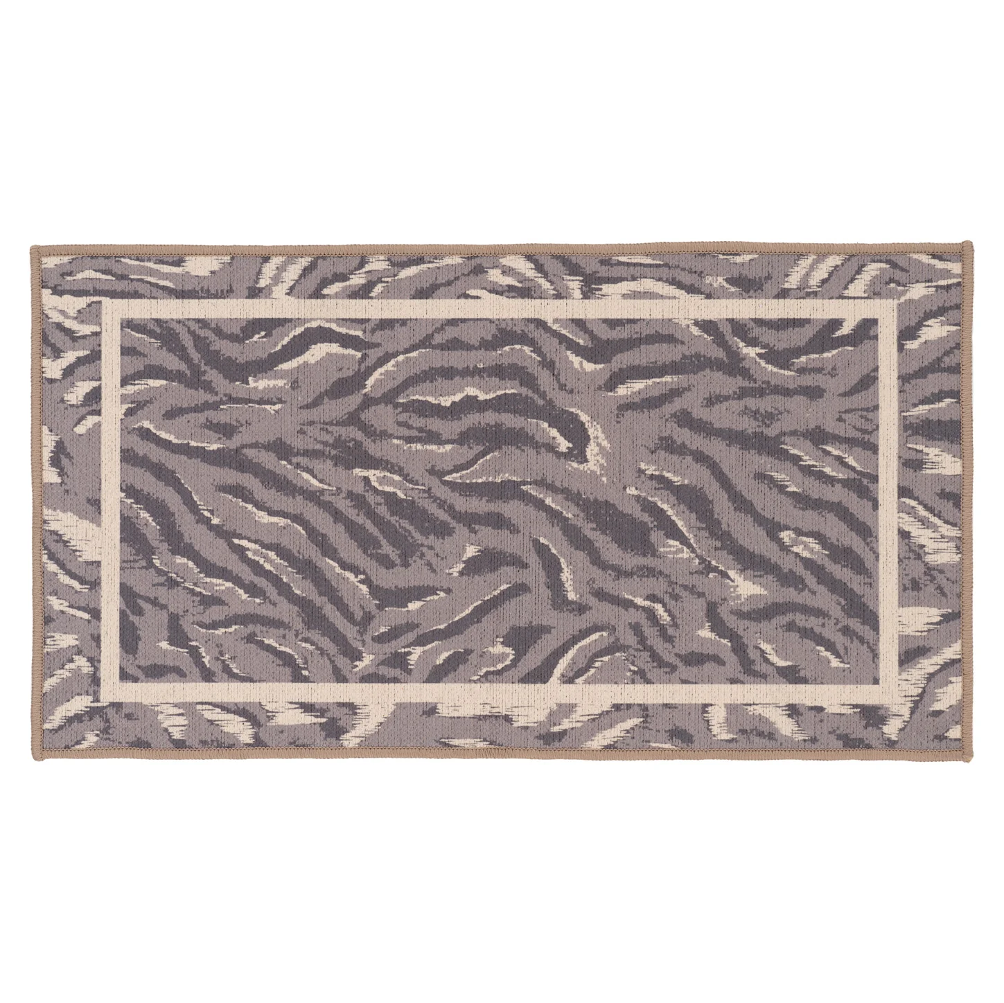 Washable Grey Zebra Print Doormat - Zebra - Image 6