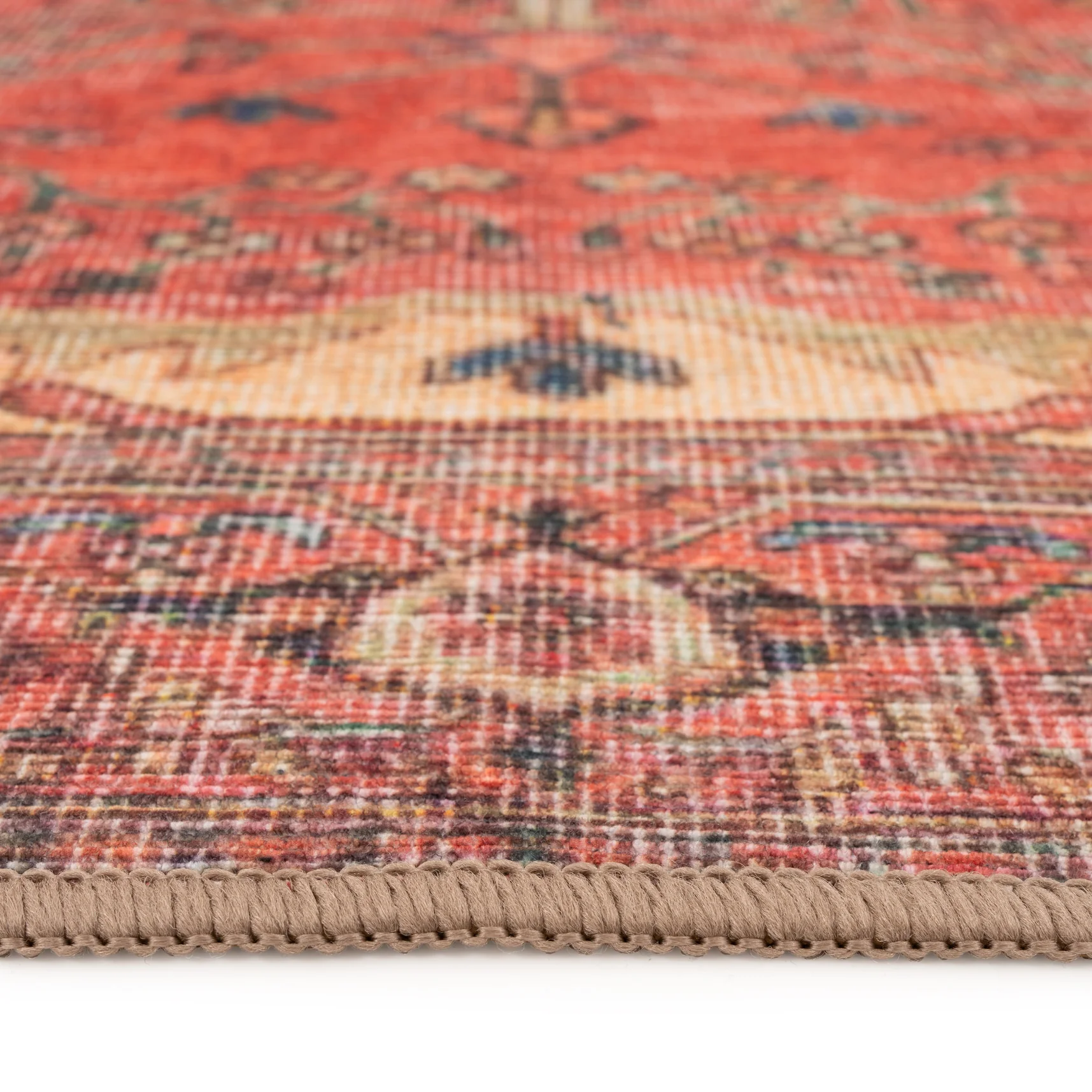 Washable Red Kitchen Mat - Viv - Image 4