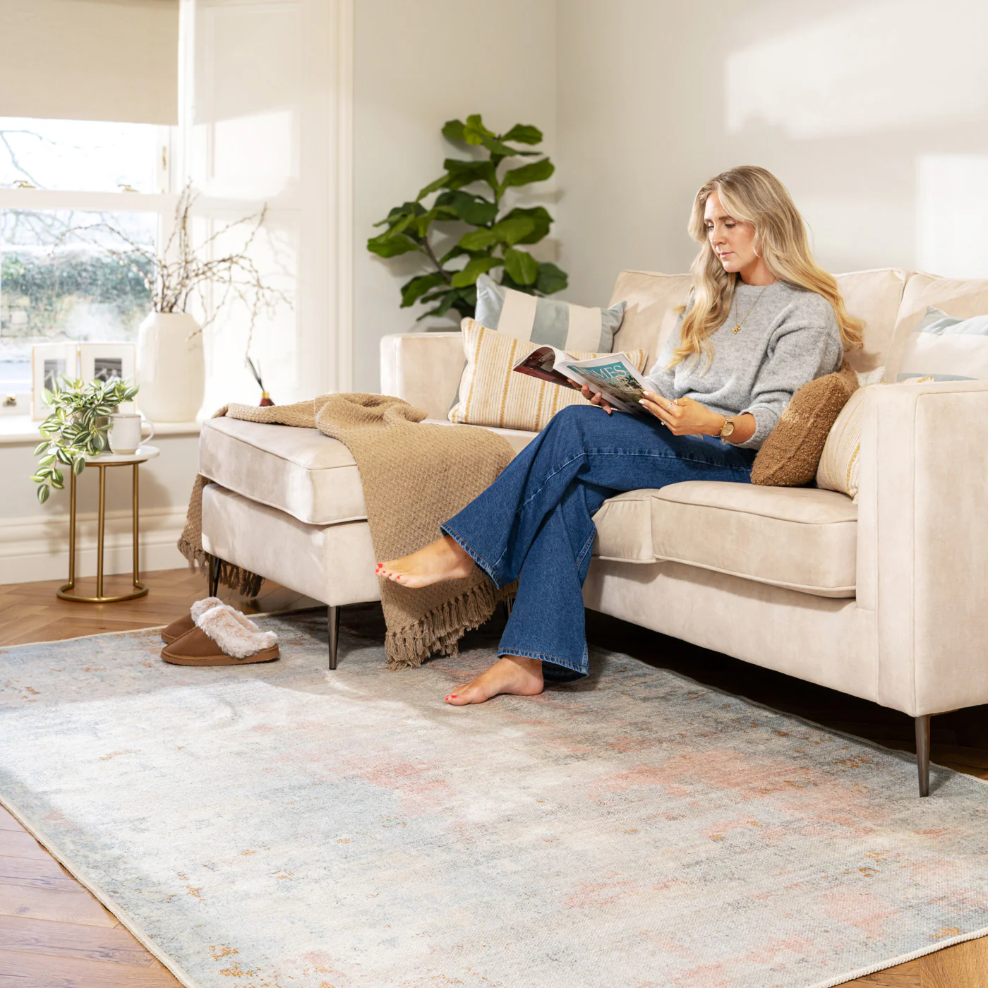 Washable Multicolour Abstract Rug - Lissy - Image 2