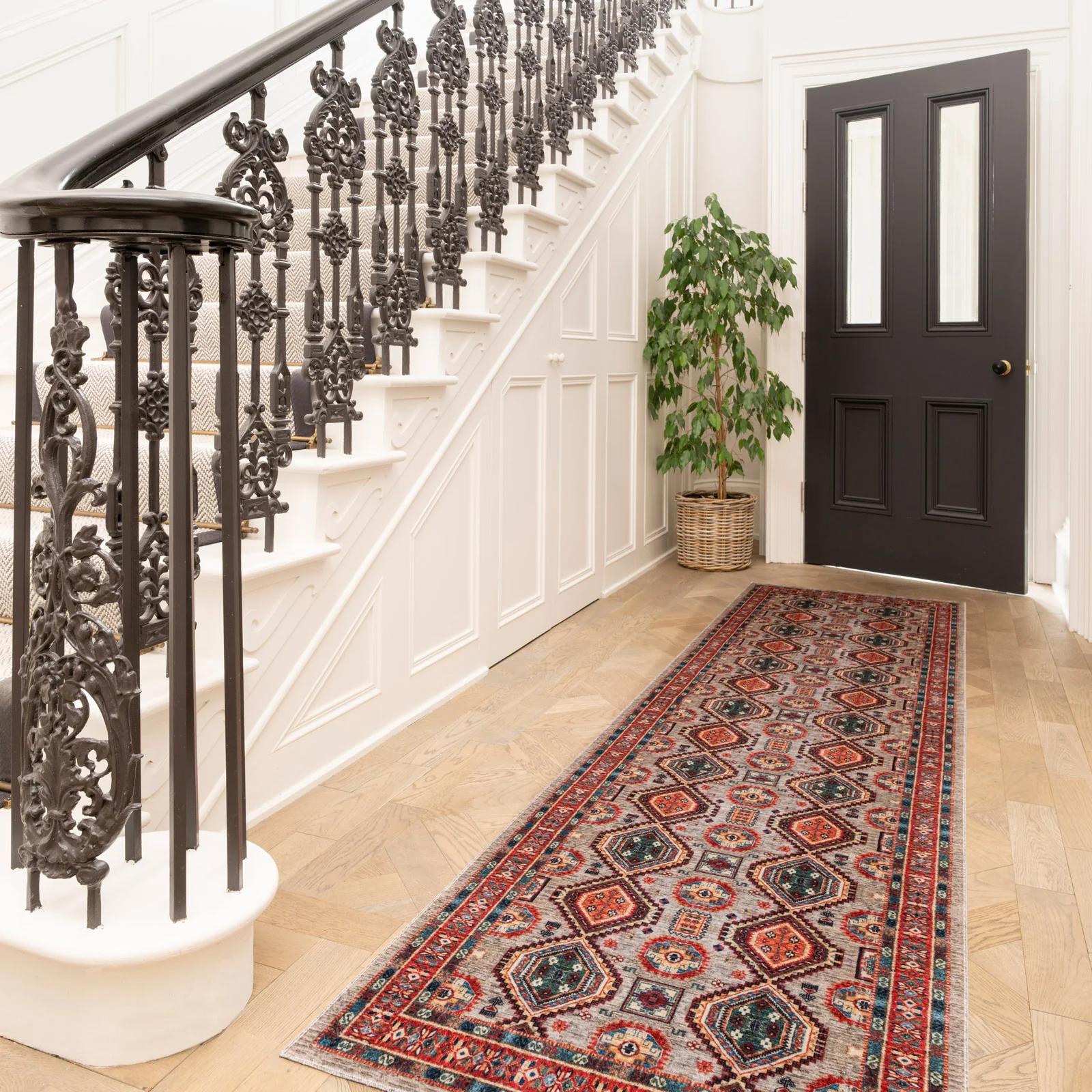 Washable Multicolour Persian Style Runner - Rani - Image 2