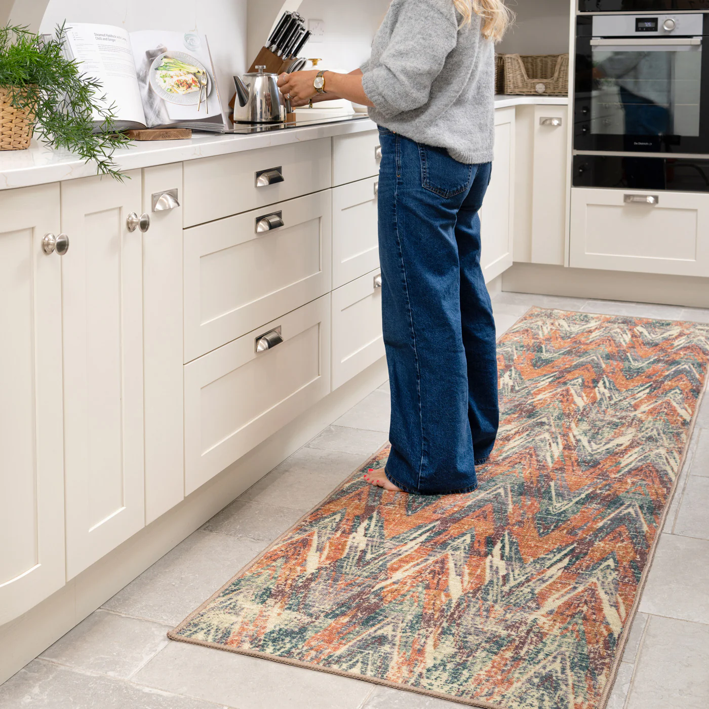 Washable Multicolour Zig Zag Runner - Ziggy - Image 2
