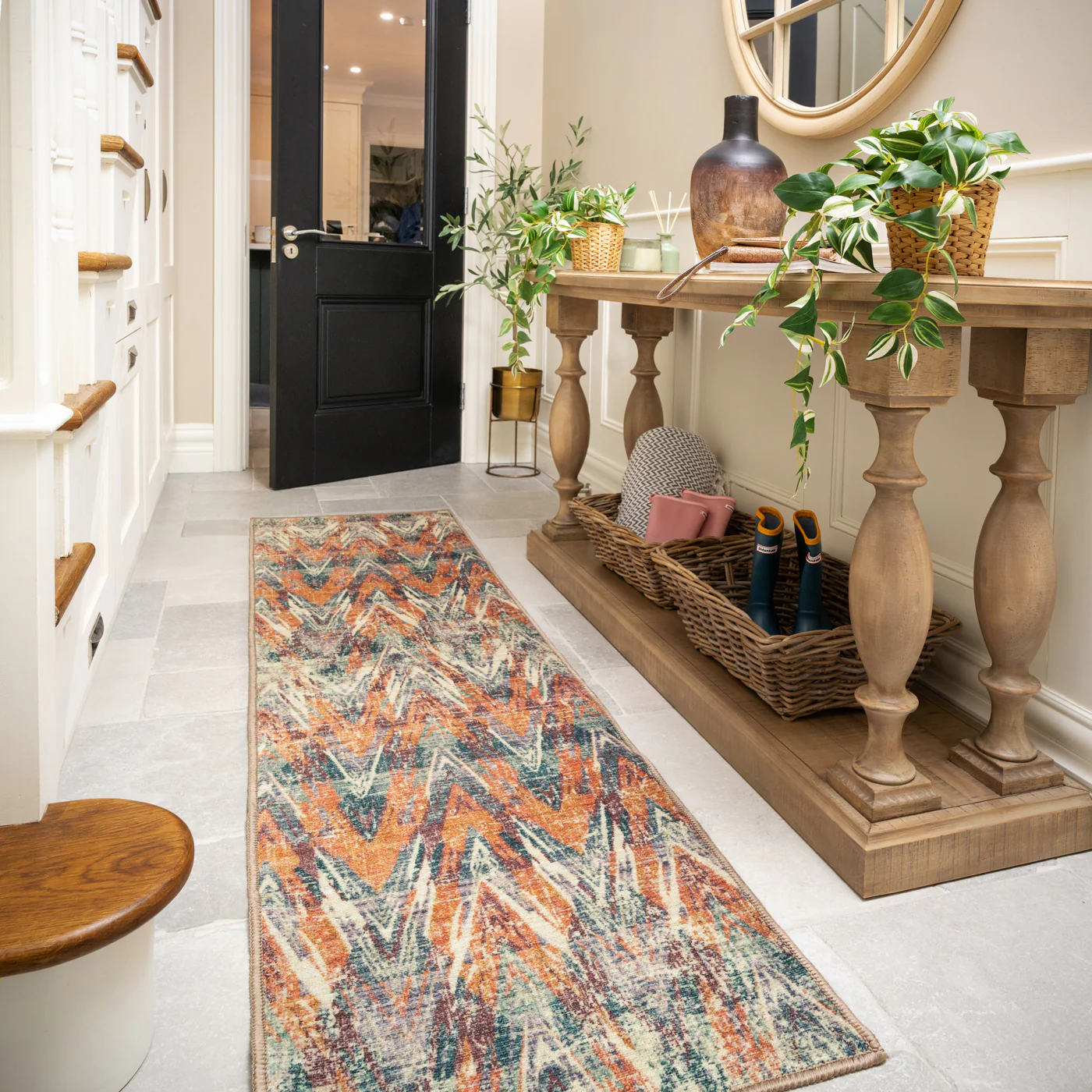 Washable Multicolour Zig Zag Runner - Ziggy - Image 3