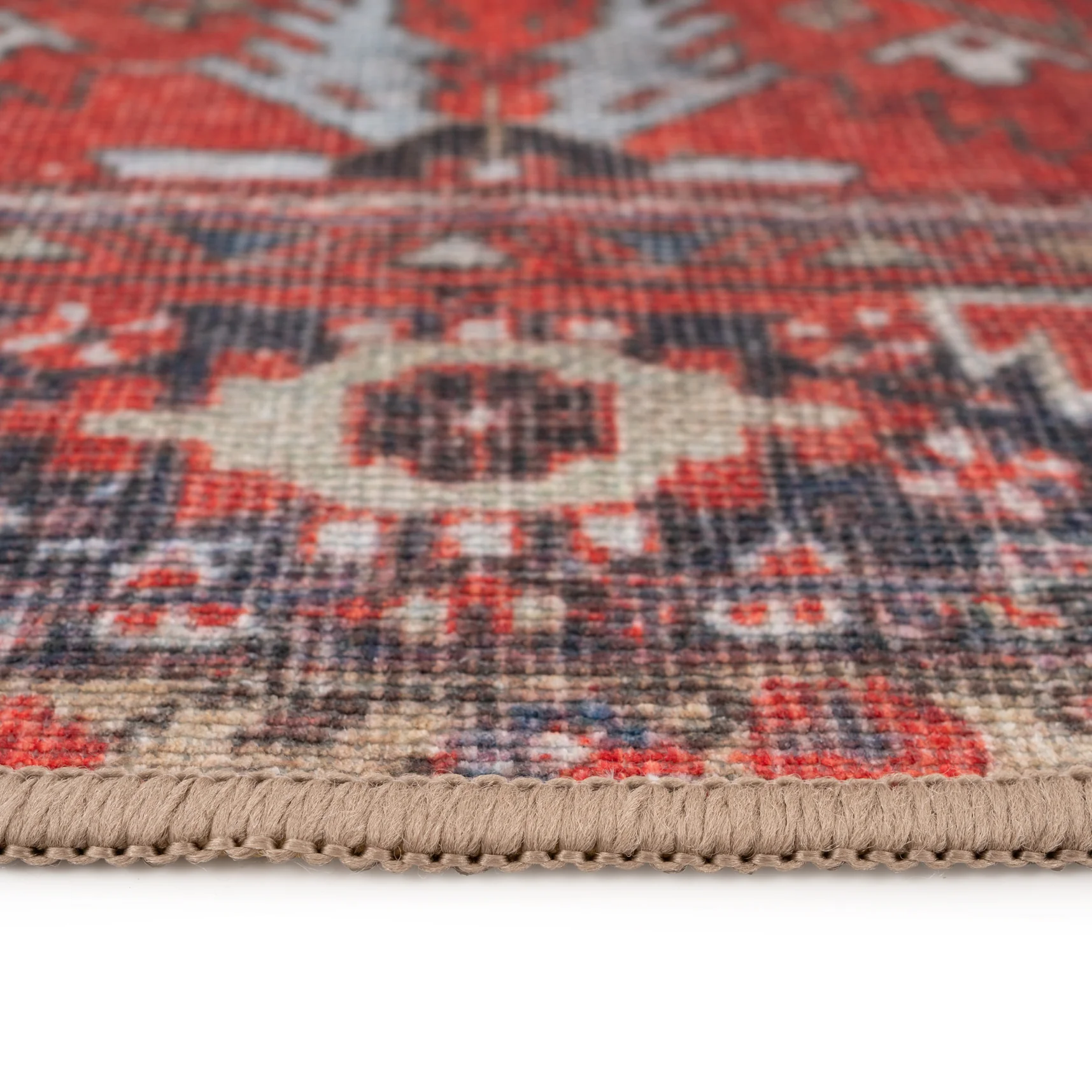 Washable Red Kitchen Mat - Rudd - Image 4
