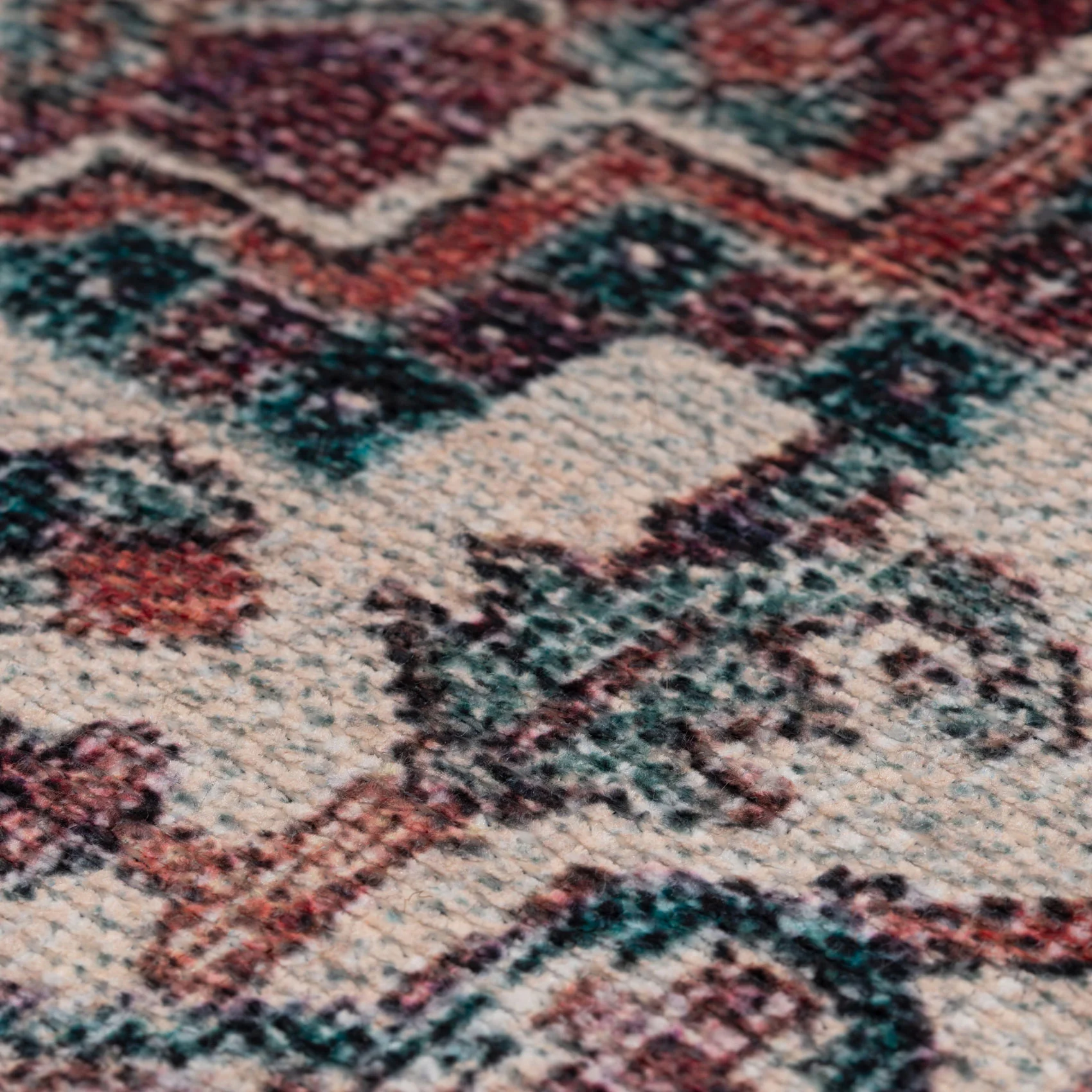 Flatwoven Washable Red Medallion Area Rug - Slaney - Image 10
