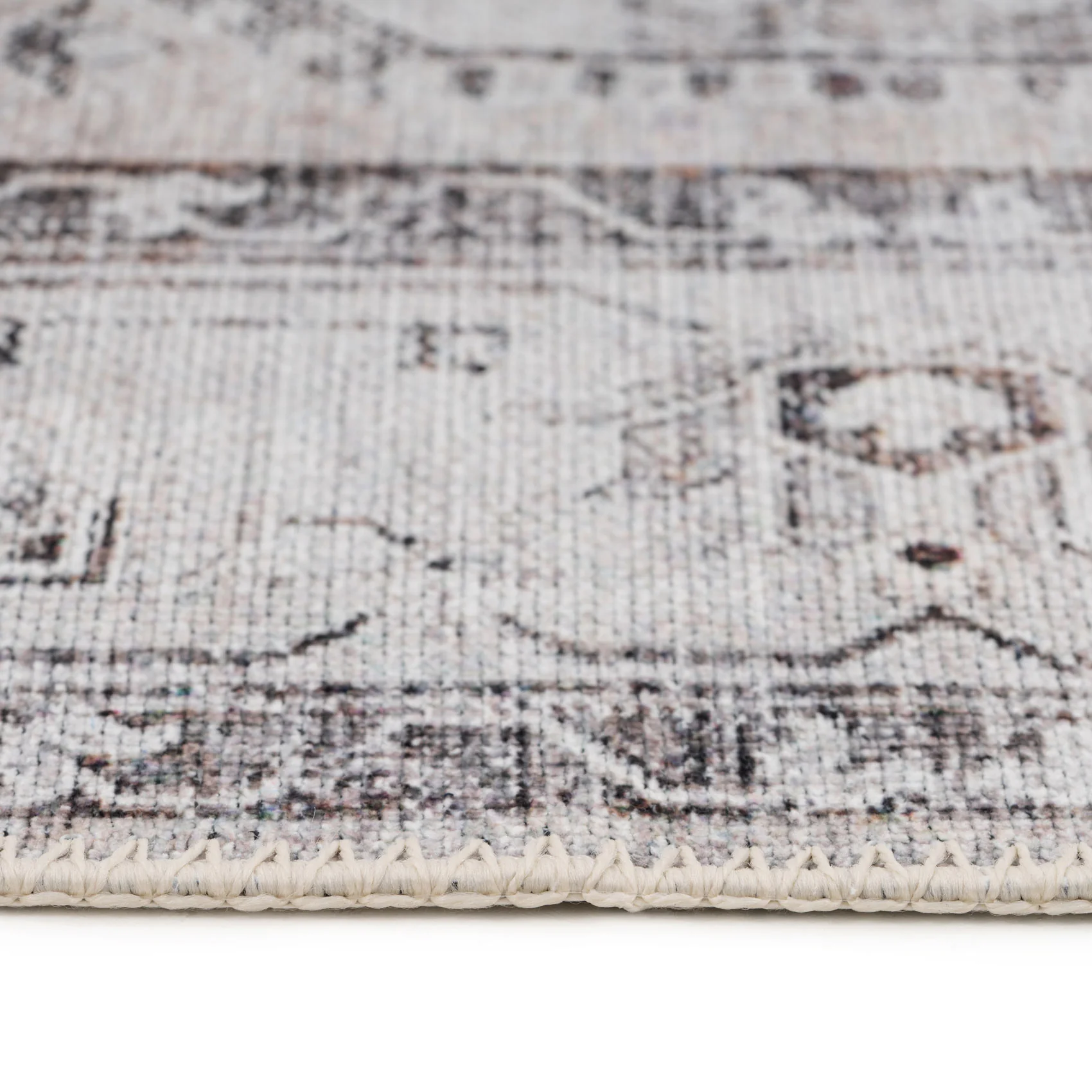 Flatwoven Washable Vintage Ivory Area Rug - Margot - Image 15