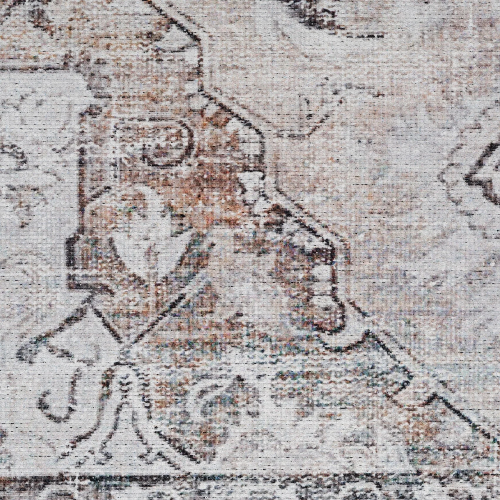 Washable Vintage Ivory Runner Rug - Margot - Image 7