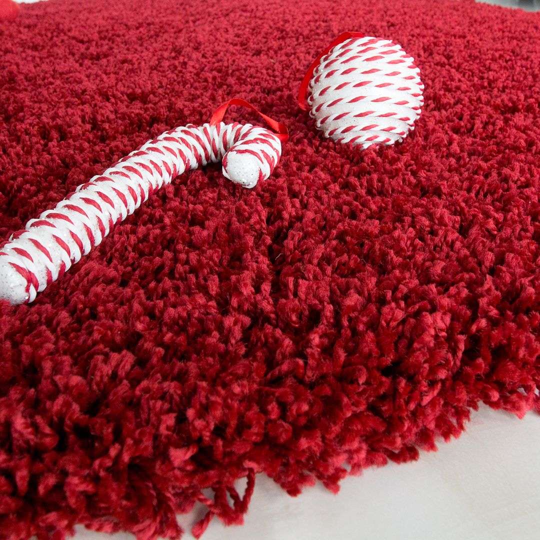 Wine Shaggy Rug - Image 4