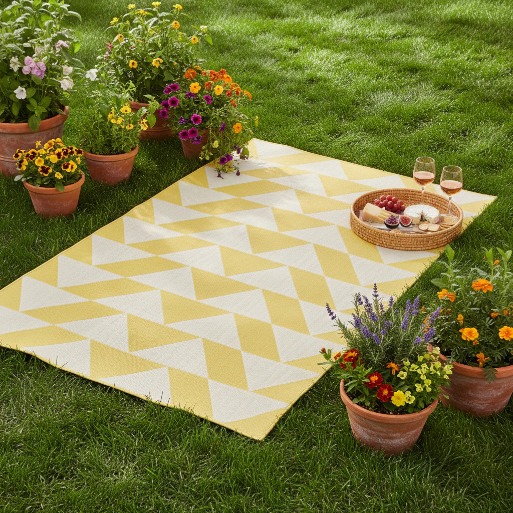 Yellow Outdoor Rug - Marlo - Image 2